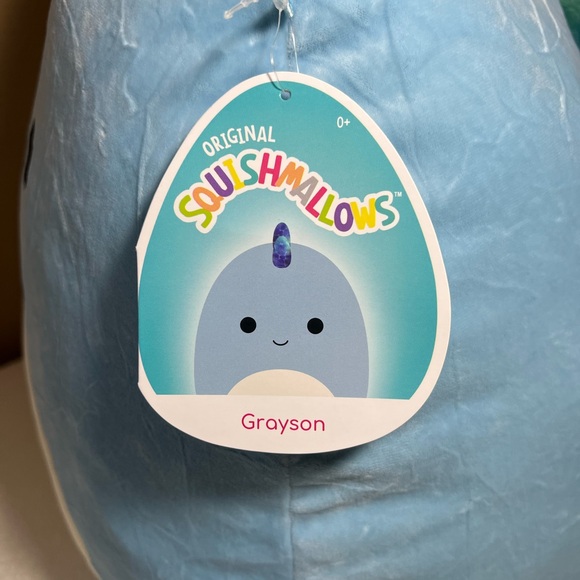 Grayson the Blue Dinosaur 16” Squishmallows - Picture 2 of 4